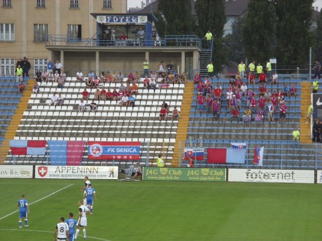 FK Senica Fans in the Side Stand